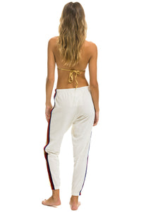CLASSIC VELVET WOMEN'S SWEATPANTS - VINTAGE WHITE Womens Sweatpants Aviator Nation
