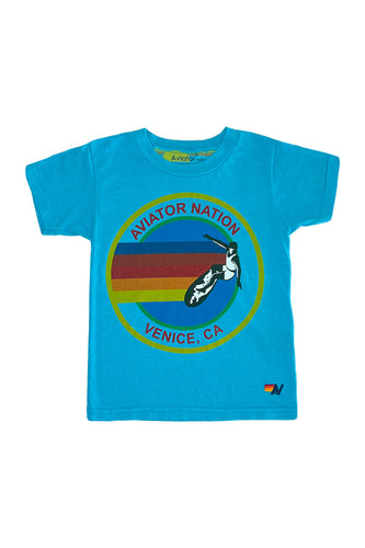Copy of KID'S AVIATOR NATION TEE - NEON BLUE Kid's Tee Aviator Nation