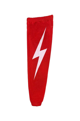 Copy of KIDS BOLT PRINT SWEATPANTS - RED Kid's Sweatpants Aviator Nation