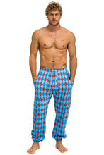 Carregar imagem no visualizador da galeria, DIAMOND REPEAT SMILEY 2 EMBROIDERY SWEATPANTS - SKY Men&#39;s Sweatpants Aviator Nation