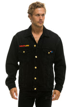 Load image into Gallery viewer, DREAMLAND TIGER OVERSIZED CONCERT DENIM JACKET - VINTAGE BLACK Denim Jacket Aviator Nation