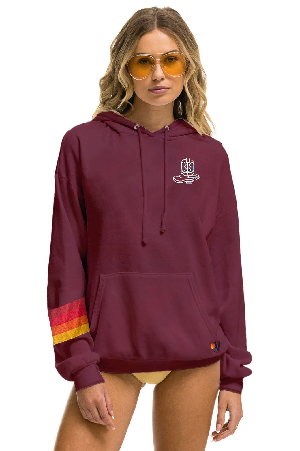 DREAMY DRAW 2023 RELAXED PULLOVER HOODIE - PLUM Hoodie Aviator Nation