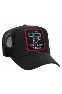 DREAMY DRAW 2023 VINTAGE LOW RISE TRUCKER Hats Aviator Nation OS BLACK