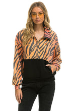 Last inn bildet i Galleri-visningsprogrammet, FLEECE UNISEX HALF ZIP COLOR BLOCK JACKET - TIGER Unisex Outerwear Aviator Nation