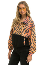 Last inn bildet i Galleri-visningsprogrammet, FLEECE UNISEX HALF ZIP COLOR BLOCK JACKET - TIGER Unisex Outerwear Aviator Nation
