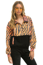 Last inn bildet i Galleri-visningsprogrammet, FLEECE UNISEX HALF ZIP COLOR BLOCK JACKET - TIGER Unisex Outerwear Aviator Nation