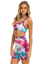 Carregar imagem no visualizador da galeria, HAND DYED SPORTS BRA - TIE DYE TURQUOISE Sports Bra Aviator Nation