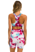 Carregar imagem no visualizador da galeria, HAND DYED SPORTS BRA - TIE DYE TURQUOISE Sports Bra Aviator Nation