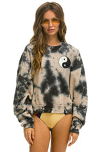 Carregar imagem no visualizador da galeria, HAND DYED YIN YANG CREW SWEATSHIRT RELAXED - TIE DYE DUSTY Hoodie Aviator Nation
