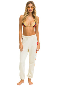 HEART FADE 4 SWEATPANTS - VINTAGE WHITE Women's Sweatpants Aviator Nation