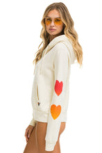 Load image into Gallery viewer, HEART FADE 4 ZIP HOODIE - VINTAGE WHITE Hoodie Aviator Nation