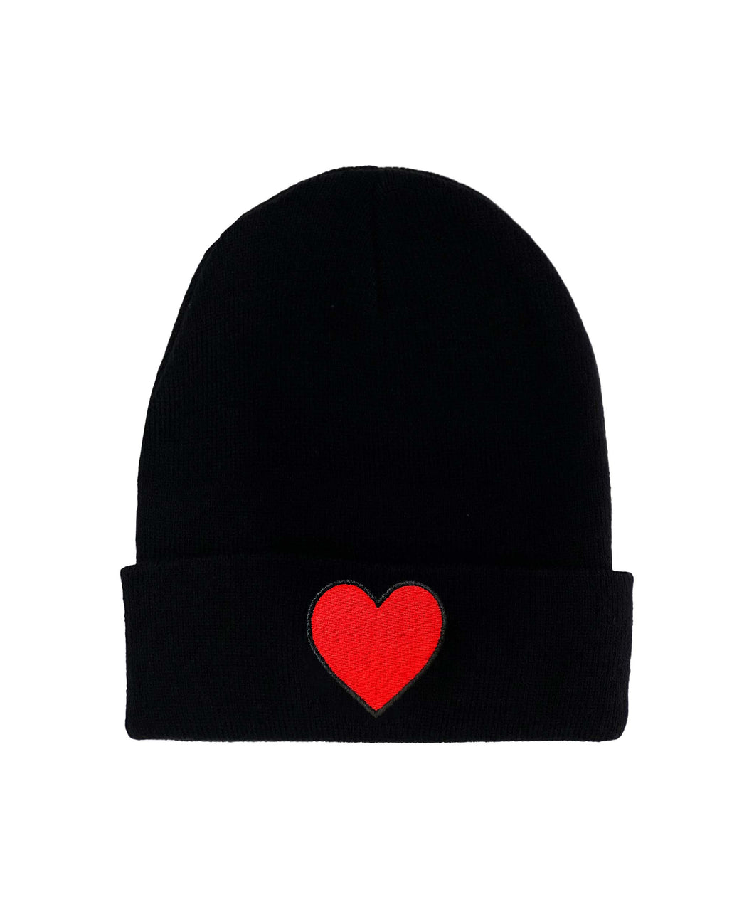 HEART RIB BEANIE - BLACK Beanie Aviator Nation