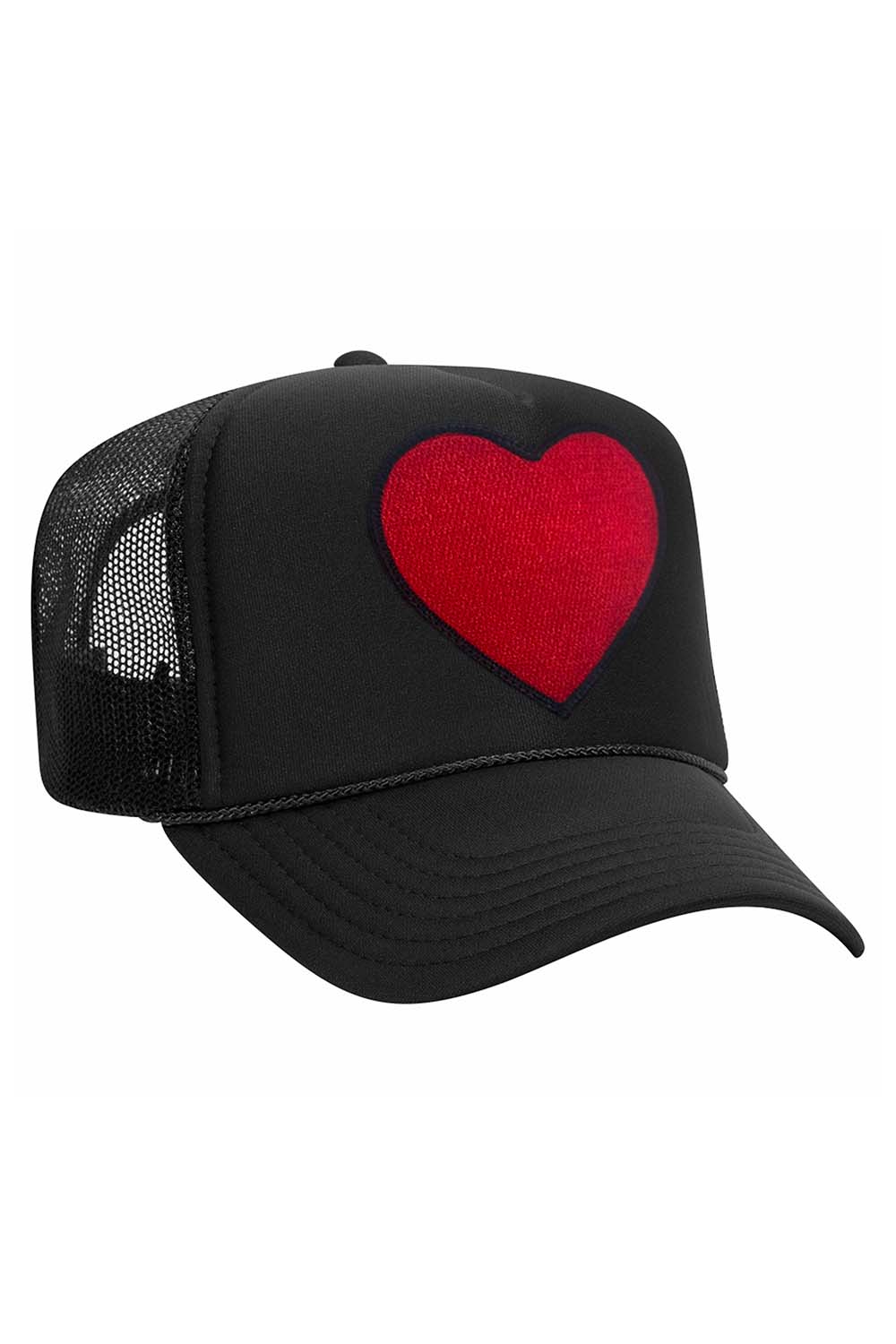 HEART - VINTAGE LOW RISE TRUCKER HATS Aviator Nation BLACK