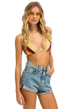 Load image into Gallery viewer, HI RISE ROCKER LIVE FREE BOLT JEAN SHORTS - VINTAGE Denim Shorts Aviator Nation