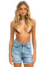 Carregar imagem no visualizador da galeria, HI RISE SKATER CUTOFF RAINBOW BACK POCKET - SUPER LIGHT Women&#39;s Jeans Aviator Nation