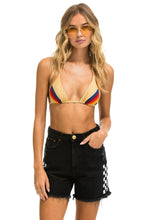Load image into Gallery viewer, HI RISE SKATER CUTOFF SIDE WHITE CHECK - VINTAGE BLACK Denim Shorts Aviator Nation