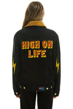 Load image into Gallery viewer, HIGH ON LIFE RANCH SHERPA DENIM JACKET - VINTAGE BLACK Denim Jacket Aviator Nation