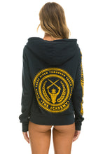 Carregar imagem no visualizador da galeria, HUNGER GAMES ZIP HOODIE - CHARCOAL Hoodie Aviator Nation