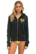 Carregar imagem no visualizador da galeria, HUNGER GAMES ZIP HOODIE - CHARCOAL Hoodie Aviator Nation
