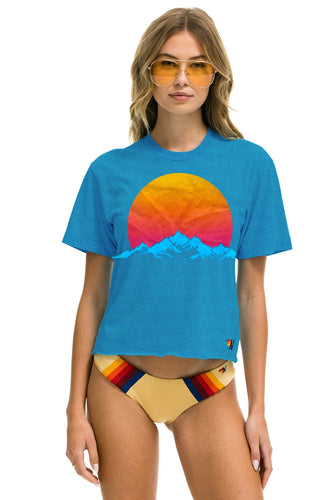 JAZZ ASPEN SNOWMASS 2023 BOYFRIEND TEE - OCEAN SALE Aviator Nation