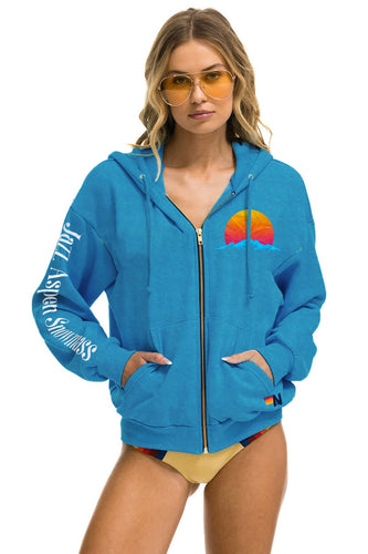 JAZZ ASPEN SNOWMASS 2023 RELAXED ZIP HOODIE - OCEAN Hoodie Aviator Nation