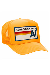 KEEP VENICE RAD - VINTAGE LOW RISE TRUCKER HATS Aviator Nation GLD