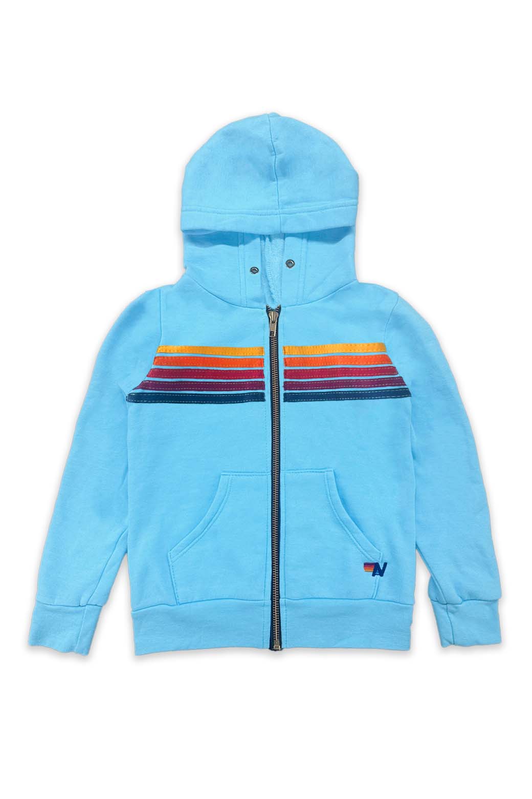 KID'S 5 STRIPE HOODIE - SKY Kid's Hoodies Aviator Nation