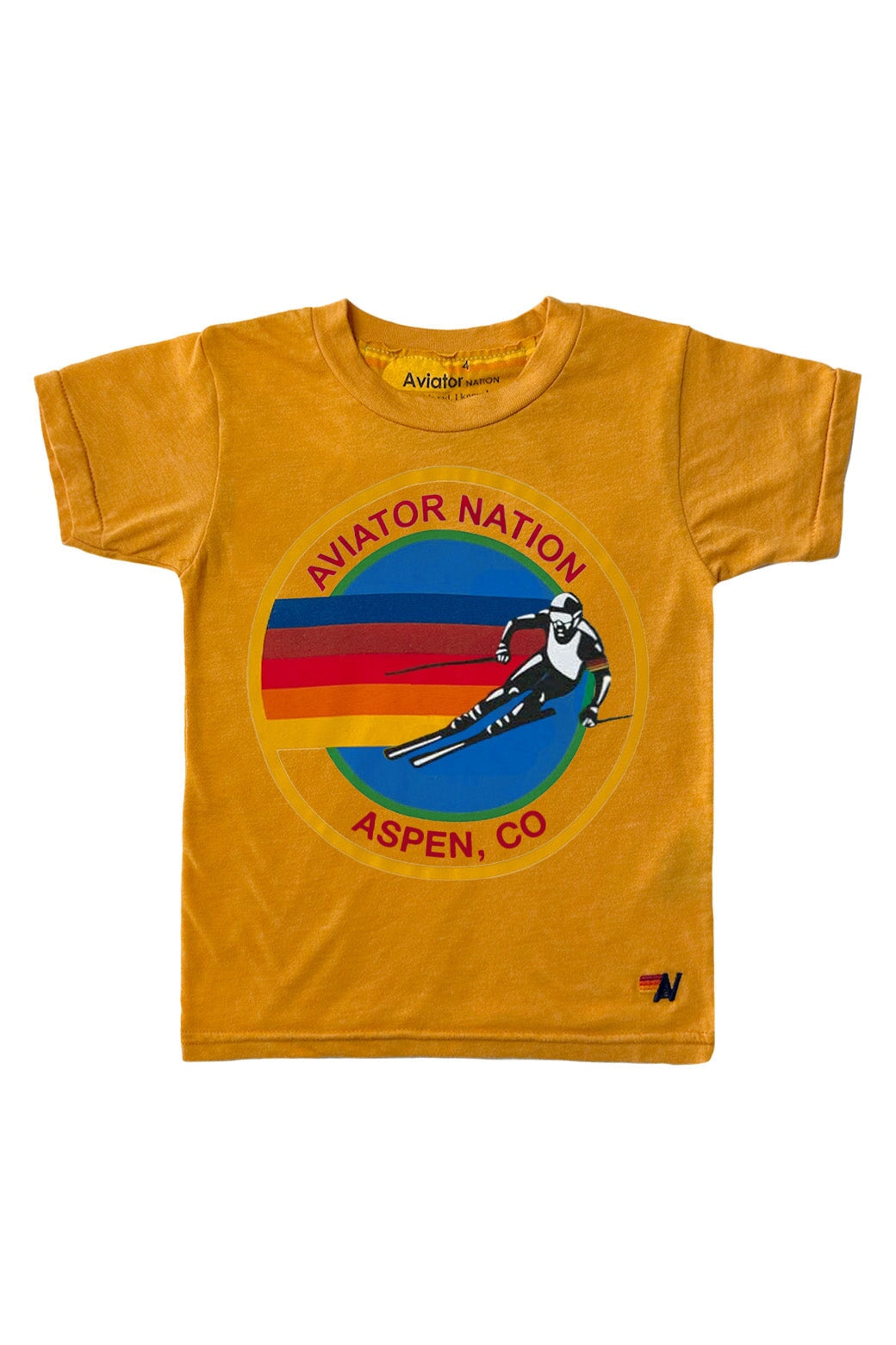 KID'S AVIATOR NATION ASPEN TEE - GOLD Kid's Tee Aviator Nation