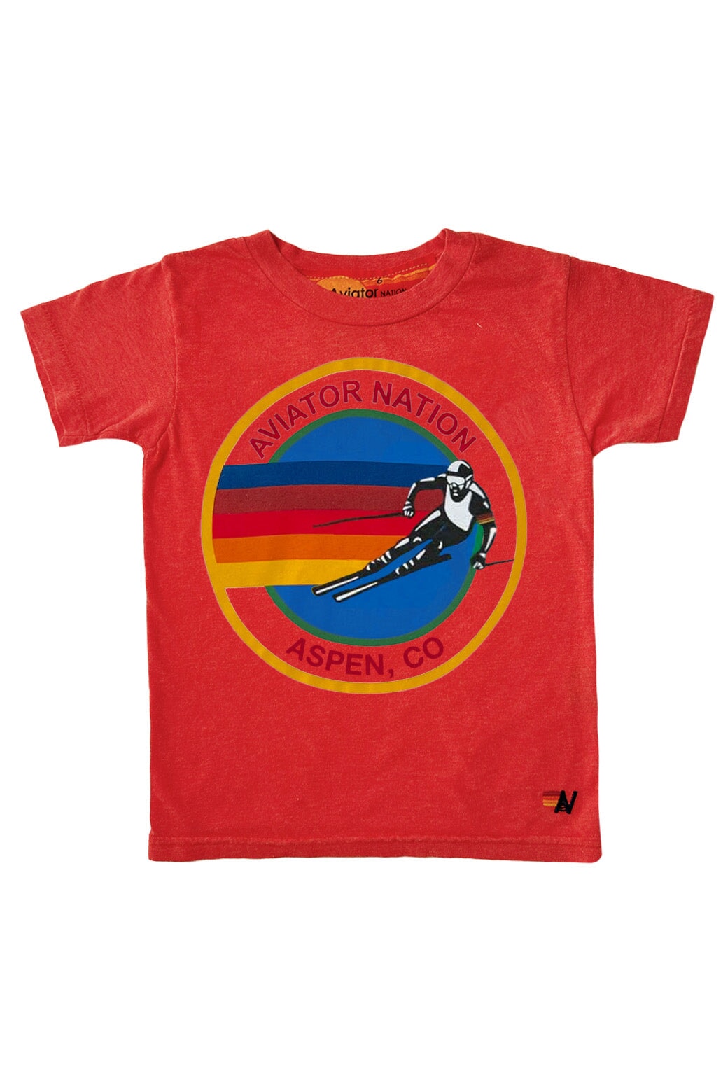 KIDS AVIATOR NATION ASPEN TEE - RED Kid's Tee Aviator Nation