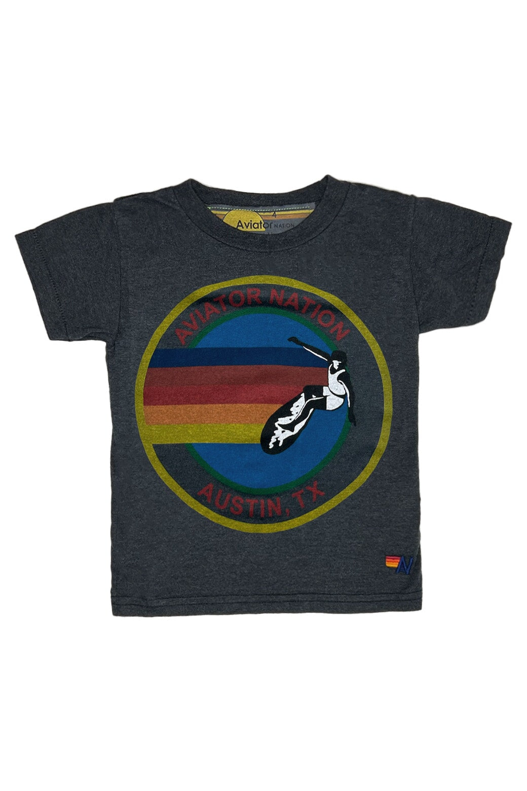 KID'S AVIATOR NATION AUSTIN TEE - CHARCOAL Kid's Tee Aviator Nation