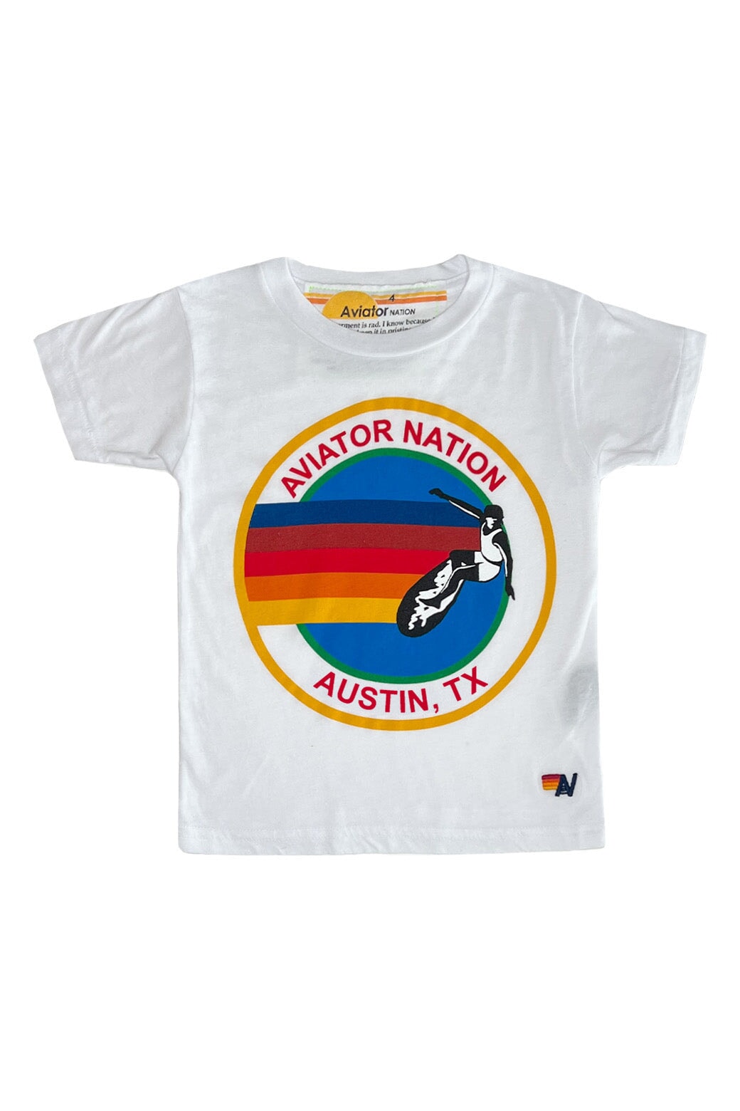 KID'S AVIATOR NATION AUSTIN TEE - WHITE Kid's Tee Aviator Nation
