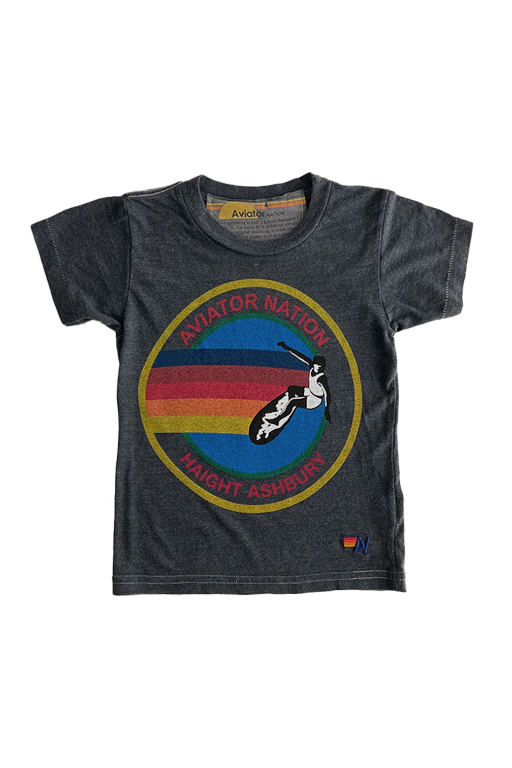 KID'S AVIATOR NATION HAIGHT ASHBURY TEE - CHARCOAL SALE Aviator Nation