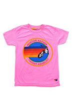 Last inn bildet i Galleri-visningsprogrammet, KID&#39;S AVIATOR NATION HAIGHT ASHBURY TEE - NEON PINK Kid&#39;s Tee Aviator Nation