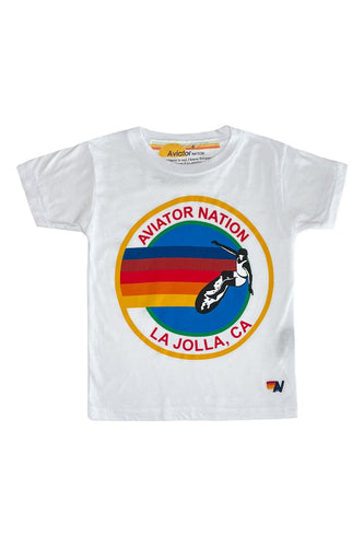 KID'S AVIATOR NATION LA JOLLA TEE - WHITE Kid's Tee Aviator Nation