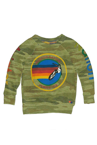 KID'S AVIATOR NATION SWEATSHIRT - CAMO Kid's Hoodies Aviator Nation