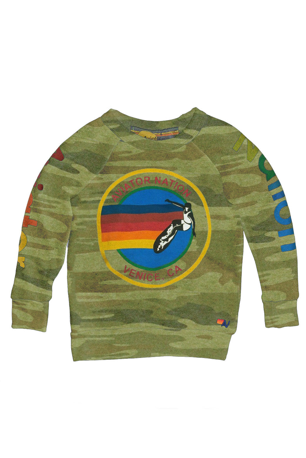 KID'S AVIATOR NATION SWEATSHIRT - CAMO Kid's Hoodies Aviator Nation
