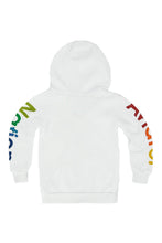 Last inn bildet i Galleri-visningsprogrammet, KID&#39;S AVIATOR NATION MALIBU ZIP HOODIE - WHITE Kid&#39;s Hoodies Aviator Nation