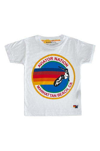 KID'S AVIATOR NATION MANHATTAN BEACH TEE - WHITE Kid's Tee Aviator Nation