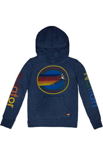KID'S AVIATOR NATION SMALL ASPEN PULLOVER HOODIE - NAVY Kid's Hoodies Aviator Nation