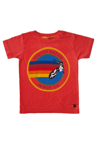 KID'S AVIATOR NATION TEE - RED Kid's Tee Aviator Nation