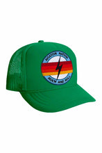 Load image into Gallery viewer, KID&#39;S ROCK AND ROLL BOLT VINTAGE FOAM TRUCKER Kid&#39;s Hat Aviator Nation KELLY GREEN