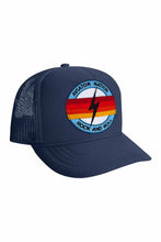 Load image into Gallery viewer, KID&#39;S ROCK AND ROLL BOLT VINTAGE FOAM TRUCKER Kid&#39;s Hat Aviator Nation NAVY
