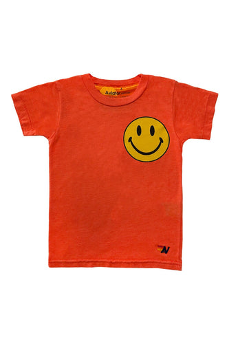 KID'S SMILEY 2 TEE - ORANGE Kid's Tee Aviator Nation