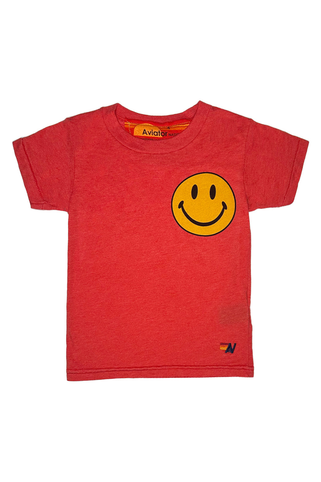 KID'S SMILEY 2 TEE - RED Kid's Tee Aviator Nation