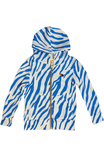 KID'S TIGER ZIP HOODIE - BLUE TIGER Kid's Hoodies Aviator Nation