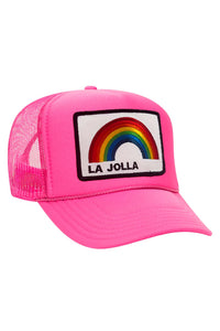 LA JOLLA RAINBOW VINTAGE TRUCKER HAT HATS Aviator Nation