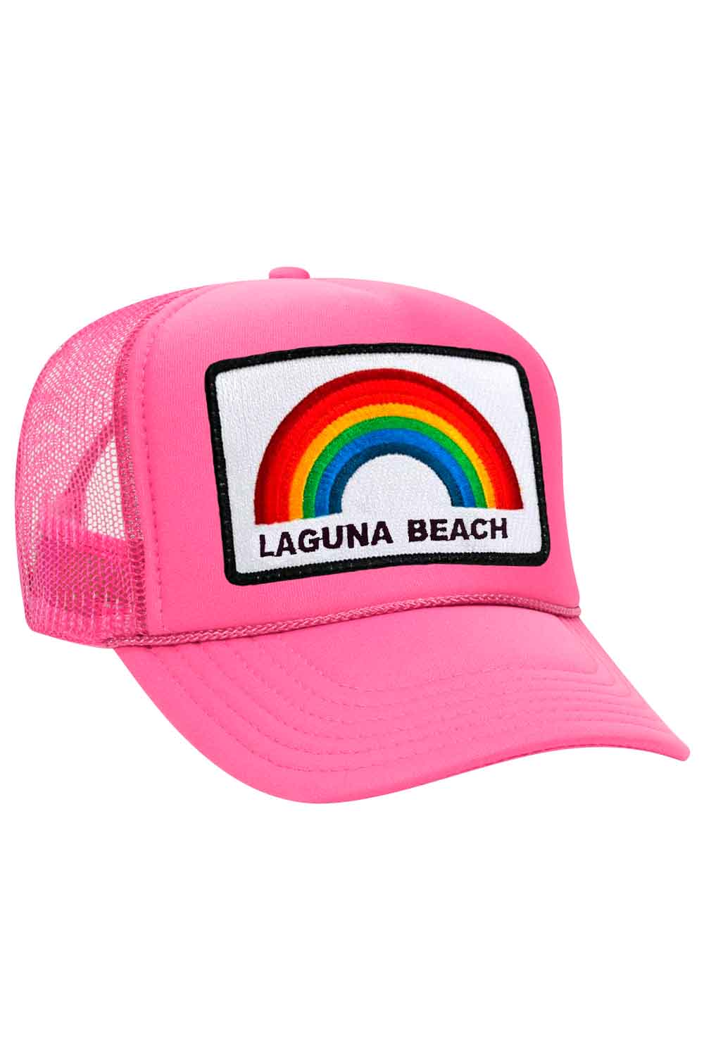 LAGUNA BEACH RAINBOW VINTAGE TRUCKER HATS Aviator Nation NPNK