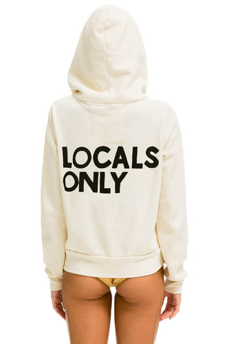 LOCALS ONLY HOODIE - VINTAGE WHITE Hoodie Aviator Nation