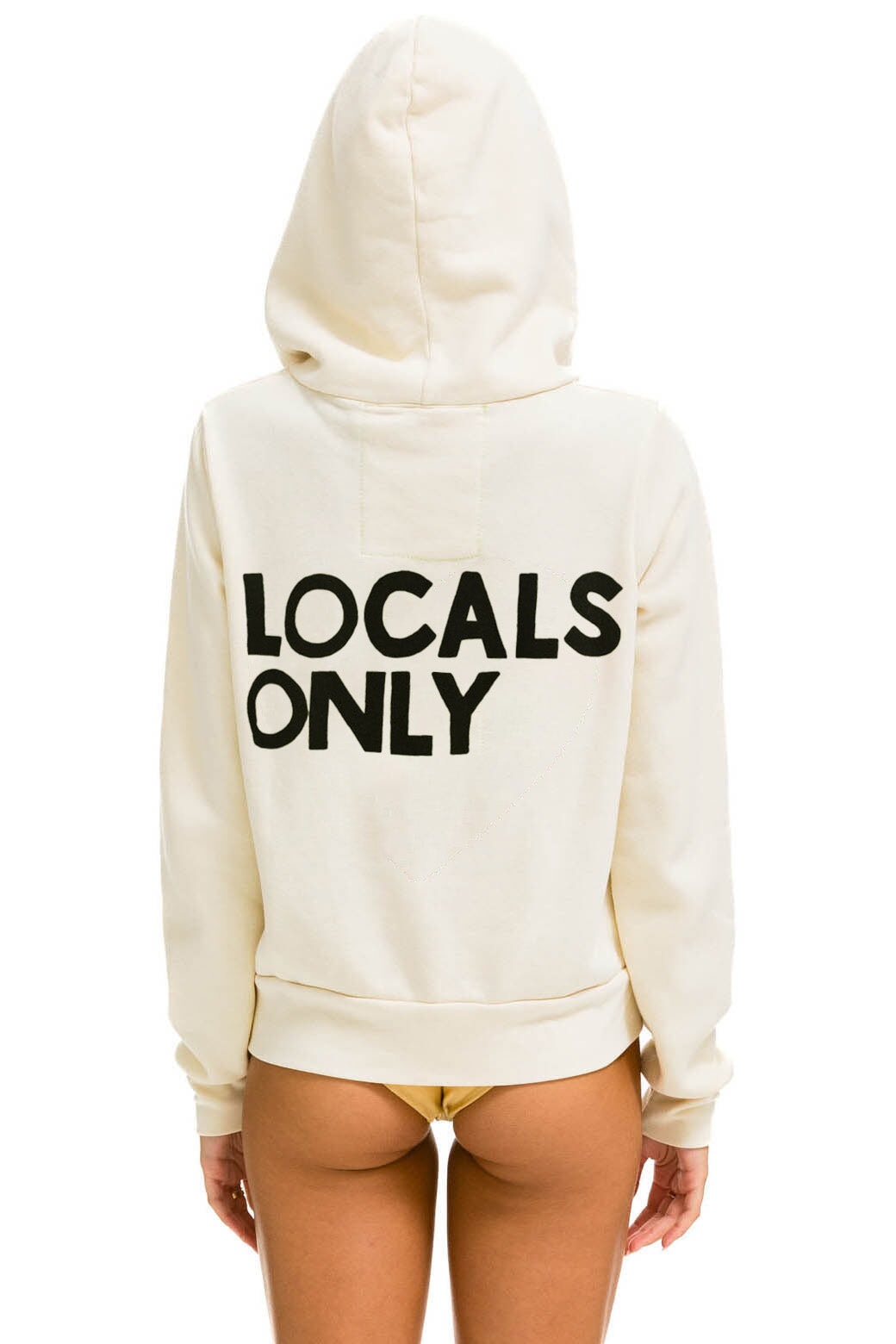 LOCALS ONLY HOODIE - VINTAGE WHITE Hoodie Aviator Nation