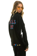 Load image into Gallery viewer, LOCALS ONLY OVERSIZED CONCERT DENIM JACKET - VINTAGE BLACK Denim Jacket Aviator Nation